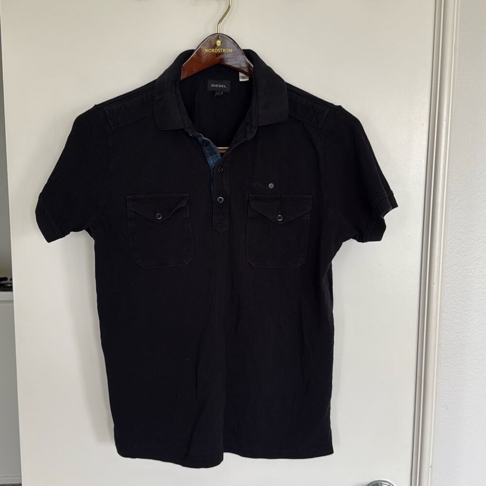 Diesel Polo Shirt Black Size M